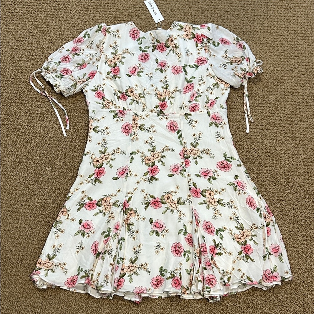 Yumi Kim Kelly Dress size XL Royal Rose Ivory Fairy Cottagecore Mini - Picture 3 of 17
